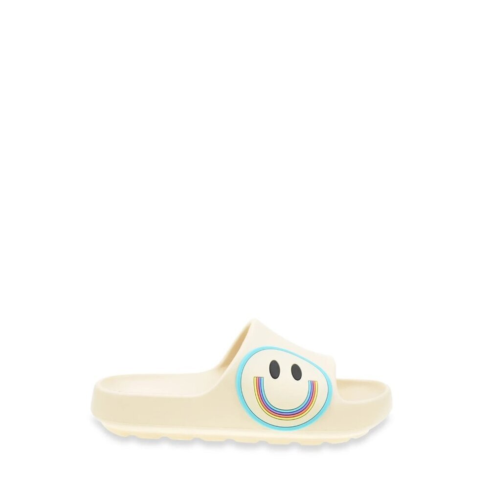 Wonder Nation Little Girl & Big Girl Icon Eva Slide Sandals, Size 13/1, Beige - Picture 2 of 5